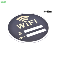 ?【Lowest price】HOMA WIFI Sign 3D สติกเกอร์ผนังอะคริลิค Rewritable ลายมือรหัสผ่านบัญชี