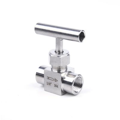 1/8 1/4 3/8 1/2 BSP Perempuan Thread 304 Stainless Steel Needle Valve Flow Control Valve