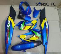 ชุดสี sonic รุ่นแรก สีน้ำเงิน 325 โซนิคตัวเก่า (8 ชิ้น) พร้อมติดสติ๊กเกอร์เคลือบเงาแท้