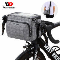 West biking กระเป๋าติดแฮนด์จักรยาน Touch Screen Frame pannier BAG Waterproof Portable Shoulder Bag cycling accesser NUMBERS