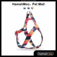 HamshMoc Step In Puppy Dog Harness Floral Straps Adjustable Pet Harness for Small Medium Large Dogs Vest with Safety Buckle