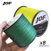 JOF Top Quality 8 Strands PE Line X8 Sinking Line 500M Low Memory Braided Lines 20-100LB Fishing Goods