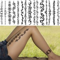 hot！【DT】☂❡  Scorpion Temporary Tattoos Men Sticker Fake Thorns Transfer Tatoos Ankle