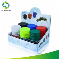 [COD] new 63mm smoke grinder matte texture plastic 5-layer grinding function multi-color optional