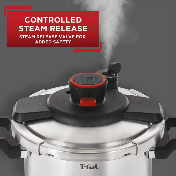 t-fal-p45009-clipso-stainless-steel-dishwasher-safe-ptfe-pfoa-and-cadmium-free-12-psi-pressure-cooker-cookware-8-quart-silver-7114000494