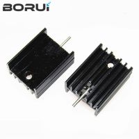 10PCS black 15*10*20MM Triode Heat Sink 10 * 15 * 20 MM TO-220 15x10x20mm 220 Transistor Aluminum Radiator Heat Sink With 1Pin WATTY Electronics