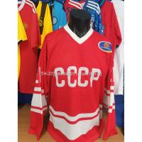 ▦✲ g40349011chao 037A ไอซ์ฮอกกี้มือสองเสื้อ Ice Hockey TRETIAK 20 retro jersey Hockey Canada 72 Size XXXL