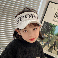 Summer Children Knitted Stretch Hollow Out Visors Hats Sun Hat Topless