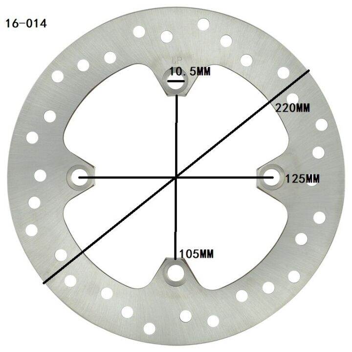 จานล้อเบรคท้ายจักรยานยนต์สำหรับ-honda-crf230-08-10-xr-r250-91-95-trx400-99-09-xr-r400-96-03-nx500-88-92-xr-r600-91-99-nx650