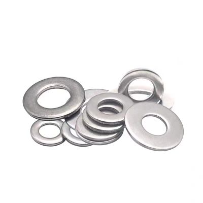 Plain Washers M2M3M4M5-M36 304 Stainless Steel Gasket Metal Screw-flat Washer GB97 Extra Thick Nails  Screws Fasteners