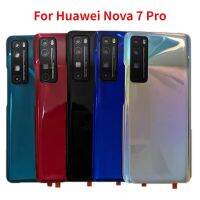 เคสปลอกหุ้มช่องหลังกระจกฝาหลังปิดโทรศัพท์ AN20 JER-AN10 7 Pro 5G ของแท้สำหรับ Huawei Nova 7 Pro 5G พร้อมเลนส์ที่จับกล้องรูปตัวยู