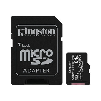Kingston รุ่น Canvas Select Plus Class 10 ความเร็ว100 MB/s (Read) แบบ MicroSDHC (SDCS2/64GB)(SDCS2/128GB)