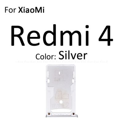 【❖New Hot❖】 anlei3 ช่องใส่ซิมการ์ดช่องเสียบถาดเครื่องอ่านตัวเชื่อมต่อที่ใส่ Adapter Micro Sd สำหรับชิ้นส่วนอะไหล่ Xiaomi Redmi 4a 4 Pro Note 4