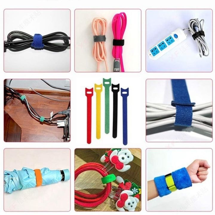 30pcs-50pcs-detachable-cable-ties-color-reusable-nylon-ties-t-type-cable-organizer