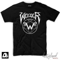 เสื้อยืดโลโก้ Band WEEZER METAL