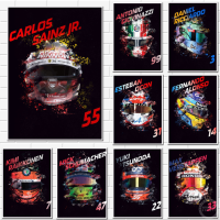 Ultra Cool F1หมวกกันน็อค Racer Formula 1 Winner World Champion โปสเตอร์ Racing ตกแต่ง Graffiti Art Decor ภาพวาด Room Wall ผ้าใบ Poster