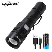 Alonefire H010 ไฟฉายที่มีประสิทธิภาพ 8000lm xhp50.2 USB ซูมไฟฉาย LED 18650/26650 แสง