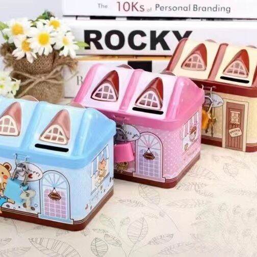 House Coin Bank with Padlock and Keys Lazada PH