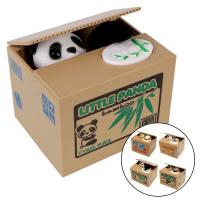 Cute Kids Gift Money Boxes Automated Panda Cat Steal Coin Bank Electronic Piggy Banks Money Saving Box