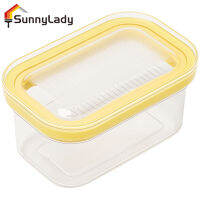 SunnyLady อุปกรณ์ที่ใช้ในครัวเก็บเนยภาชนะบรรจุพร้อมฝากล่องเนยขนาด950มล. พร้อมที่ตัดความจุมากเพื่อให้ง่ายต่อการตัด