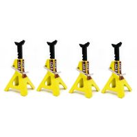 4X Metal Jack Stands 6 Ton Height Adjustable for 1/10 RC Crawler Truck Car Trx4 SCX10 Simulation Climbing Vehicles