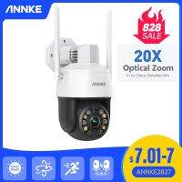 ANNKE บ้านสมาร์ท Wifi ซูมออปติคอล20X 5MP กล้องวงจรปิดการตรวจจับมนุษย์ AI ระบบเสียงสองทางกล้อง PTZ สีเต็มรูปแบบ