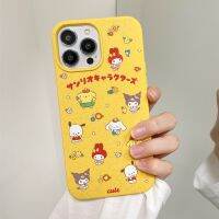 เคสโทรศัพท์ซิลิโคนนิ่มลายการ์ตูนน่ารักเมโลดี้ของฉัน Cinnamoroll Pochacco Pompurin ย่อยสลายได้สำหรับ iPhone 14 Pro Max 13 Pro Max เคสด้านหลังสำหรับ iPhone 12 Pro Max 11