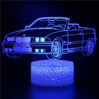 Cool Supra Car 3D Night Light LED 716 Colors Change LED Children Night Light Beroom Atmosphere Table Lamp Boys Gifts Toys