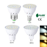 โคมไฟ LED E27 E14 MR16,โคมไฟ GU10 48LED 80LED 220V 2835SMD โคมไฟสปอตไลท์โคมไฟ LED ไฟสปอร์ตไลท์ LED 4W 6W