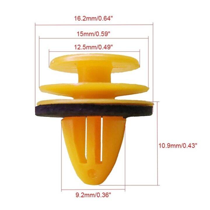 20ชิ้นหมุดหลุมคลิปหนีบยึดแผงตัดประตูสำหรับ-hyundai-ent-nissan-qashqai-j10-infiniti-อุปกรณ์ตกแต่งรถยนต์