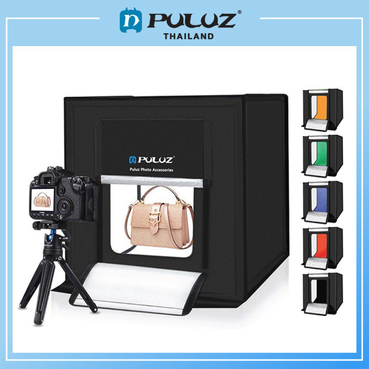 กล่องถ่ายภาพสินค้า-puluz-light-box-ขนาด-60x60-cm-กล่องไฟถ่ายภาพ-กล่องถ่ายสินค้า-สตูดิโอถ่ายภาพ-พร้อมฉาก-6-สี