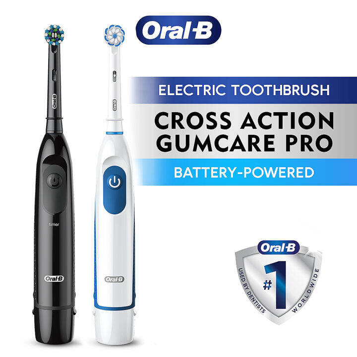 OralB Cross Action Gum Care Electric Toothbrush Battery Pro