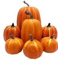 AHalloween จำลองฟักทองงานฝีมือปลอมฟักทองขนาดใหญ่รุ่น Happy Halloween Day Decor วันขอบคุณพระเจ้า Harvest Festival PropsM