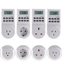 อิเล็กทรอนิกส์ Digital Timer Switch Digital LCD Plug-In EU AU UK US ซ็อกเก็ต Power Saving Timer Switch ซ็อกเก็ตควบคุม Infinite Loop