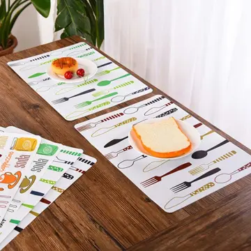 Placemats for Kids, Silicone Placemat Baby, Waterproof Heat Resistant  Non-slip Kitchen Table Dining Mat, Portable