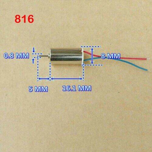 hot-on-sale-chexiuhua-612ขนาดเล็กจิ๋ว2ชิ้น615-614-816มอเตอร์ไร้แกน-dc-3-7v-50000rpm-ความเร็วสูงแม่เหล็กแรงเครื่องบินจำลองโดรนอาร์ซี-diy