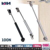 1pcs 100N Cabinet Door Lift Support Copper Force Gas Strut Hydraulic Spring Hinge Kitchen Cupboard Hinge Furniture Hardware