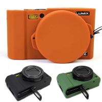 【LZ】☇┅  Bom Capa de Proteção para Panasonic Lumix LX10 Bolsa De Câmera De Silicone Macio Com Tampa De Lente De Borracha