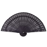 8 Inch Chinese Japanese Folding Fan Original Wooden Hand Flower Bamboo Pocket Fan For Home Decor Party Decoration