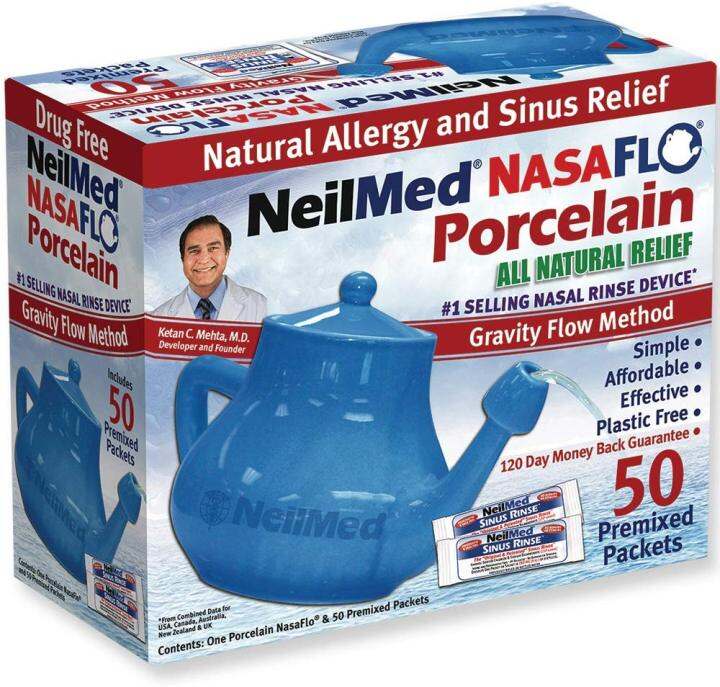 Neilmed Nasaflo Porcelain Neti Pot 50 Count Lazada Ph