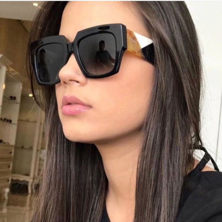 Fashion Purple Square Oversized Sunglasses Women Luxury Designer Big Frame  Thick Sun Glasses For Men Shades Travel Goggle - AliExpress