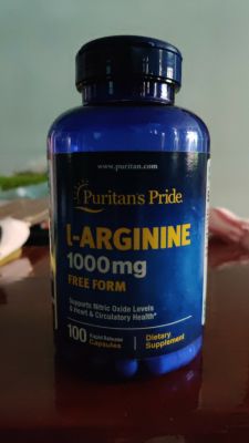 แอลอาร์จินีน L-Arginine 1,000 mg 100 Rapid Release Capsules - Puritans Pride Arginine