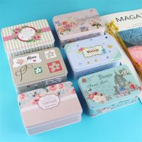 Metal Storage Box Lipstick Perfume Packing Box Square Jewelry Organizer Case Collection Tin Boxes Candy Gift Box for Wedding Storage Boxes