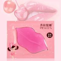 มาร์สปากสูตรสารสกัดจากคอลลาเจนและไวน์แดง PILATEN Lip Plumper Crystal Collagen Lip Care Gel Pads