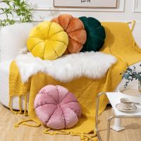 Round Shaped Solid Colour Pillow Cushion Futon Pillow for Sofa Office Chair Living Room Floating Window Travel pillows