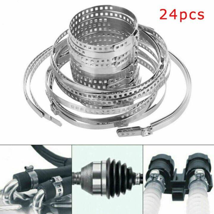 Universal CV Boot Clamp Stainless Steel Adjustable Axle Car Clip Crimp Lazada