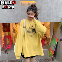 HelloKoma เสื้อกันหนาว เสื้อแขนยาวผญ เสื้อเเขนยาว สไตล์เกาหลี ใหม่ กราฟฟิตี้ เสื้อแขนยาวฮูด เสื้อกันหนาวมีฮู้ด 2023 ใหม่ WWY2390VQE 37Z230913