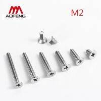 M2 304 Stainless Steel Cross Recessed Countersunk Head Screws M2*3 6 10 12 16 20 30 40 50 60mm GB819 Phillips Flat Head Screws