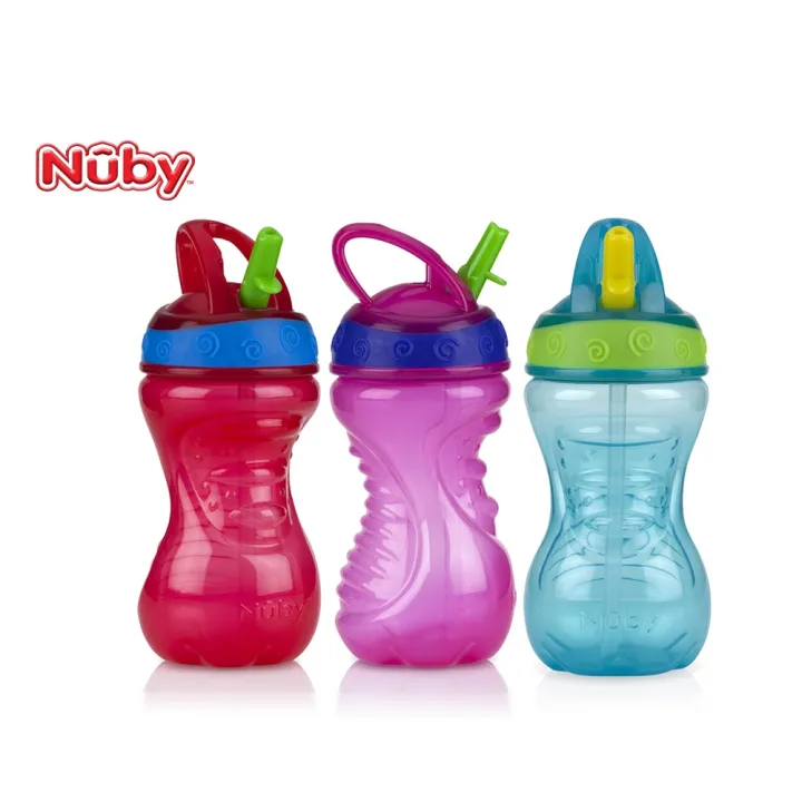 Nuby 12m+ FlipIt Gator Grip Hard Straw Toddler Cup Lazada PH