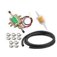 1 Pcs Universal Electric Fuel Pump Kit 12V (3-6PSI) Inline Low Pressure Fuel Pump For All 12 Volt Cars Boats Generators